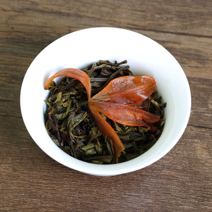 Lily Flower Tea Yunnan Bulang puer Pu'er Puerh Tea Raw Ball Tuo Cha