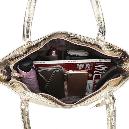 Women Handbag Pattern PU Leather Shoulder Bag Ladies Zipper Handbags Female