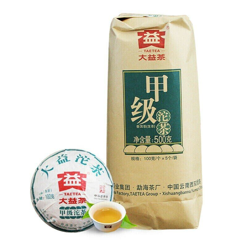 TAETEA Brand Menghai Dayi Jia Ji Tuo Cha Pu-erh Tea Tuo Raw Puer 500g