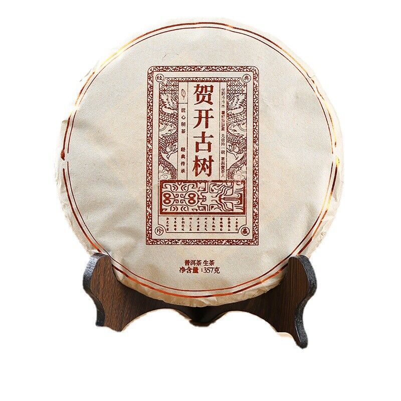 Yunnan Pu'er Tea He Kai Ancient Raw Tea 357g Cake Tea Ancient Tree Spring Tea