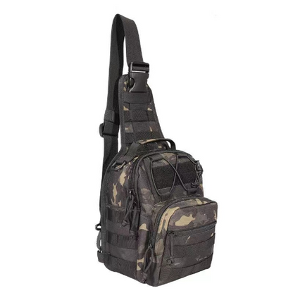 Men's Tactical Chest Bag Outdoor Hiking Climbing Backpack 600D Shoulder Bag
