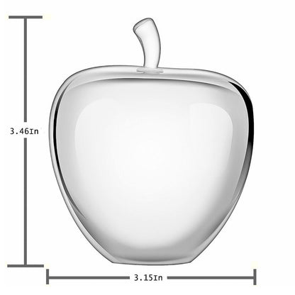 Clear Crystal Glass Apple Paperweight Home Decoration Teacher Appreciation Gift