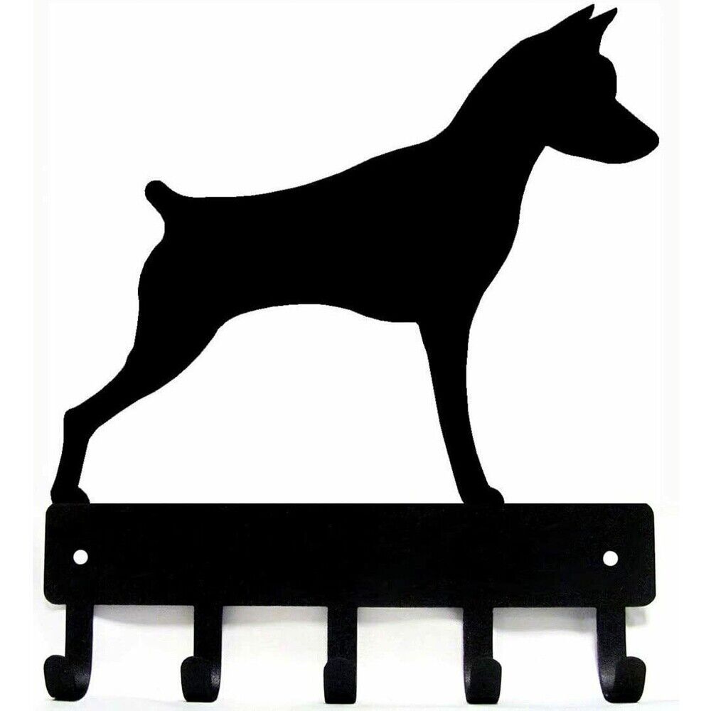 Miniature Pinscher - Key Rack Hook Up Iron Crafts Rack- Pendant Wall Art Decor