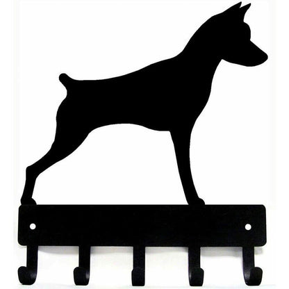 Miniature Pinscher - Key Rack Hook Up Iron Crafts Rack- Pendant Wall Art Decor