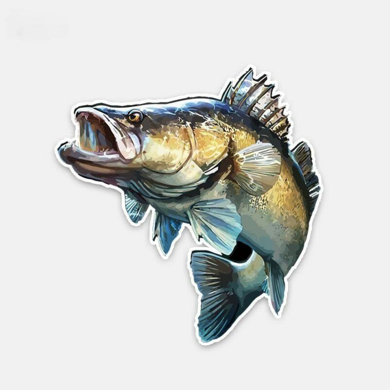 Personality Car Styling Decals Fish Reflective Car Stickers PVC Auto Ornaments