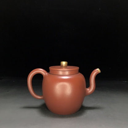 vintage chinese yixing purple clay teapot zisha ceremony carving Collectible art