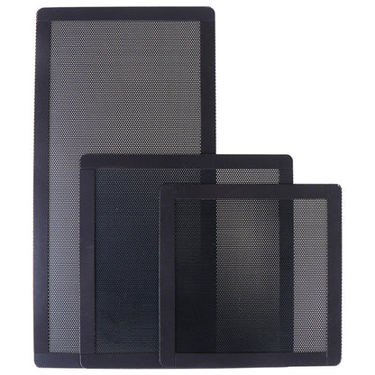 PC Case Dust Filter Mesh Black PVC Cooling Fan Computer Guard Cover Horn Net Kit