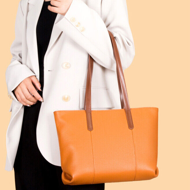 Genuine Leather Women's Handbags Tote Eelgant Satchel Shoulder Bags