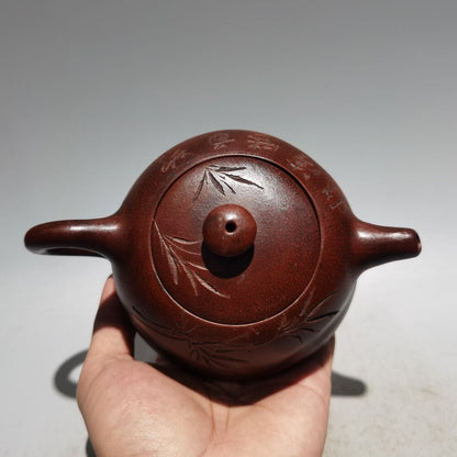 chinese yixing zisha clay teapot Sand-fired pot kettle ceramic teacups bamboo