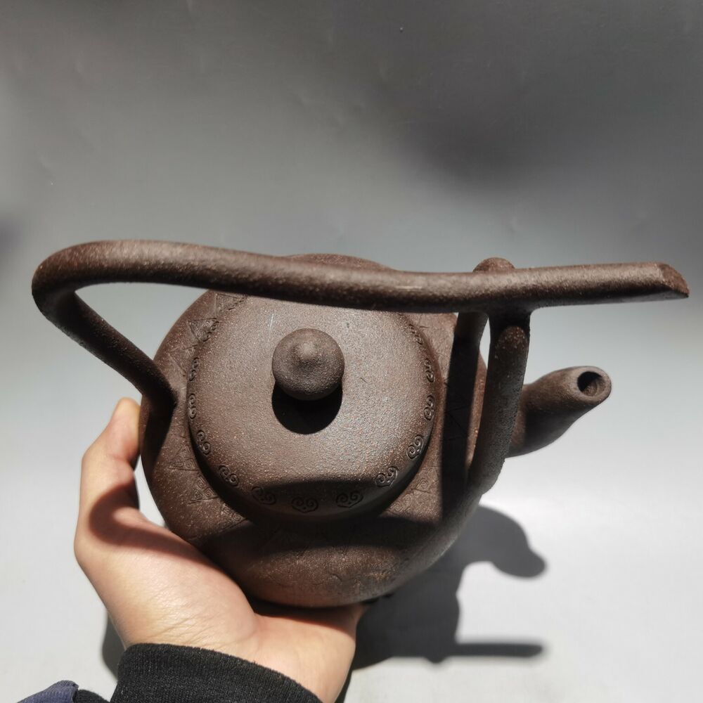 chinese yixing purple clay teapot zisha bonsai pot kettle pots loop handle large