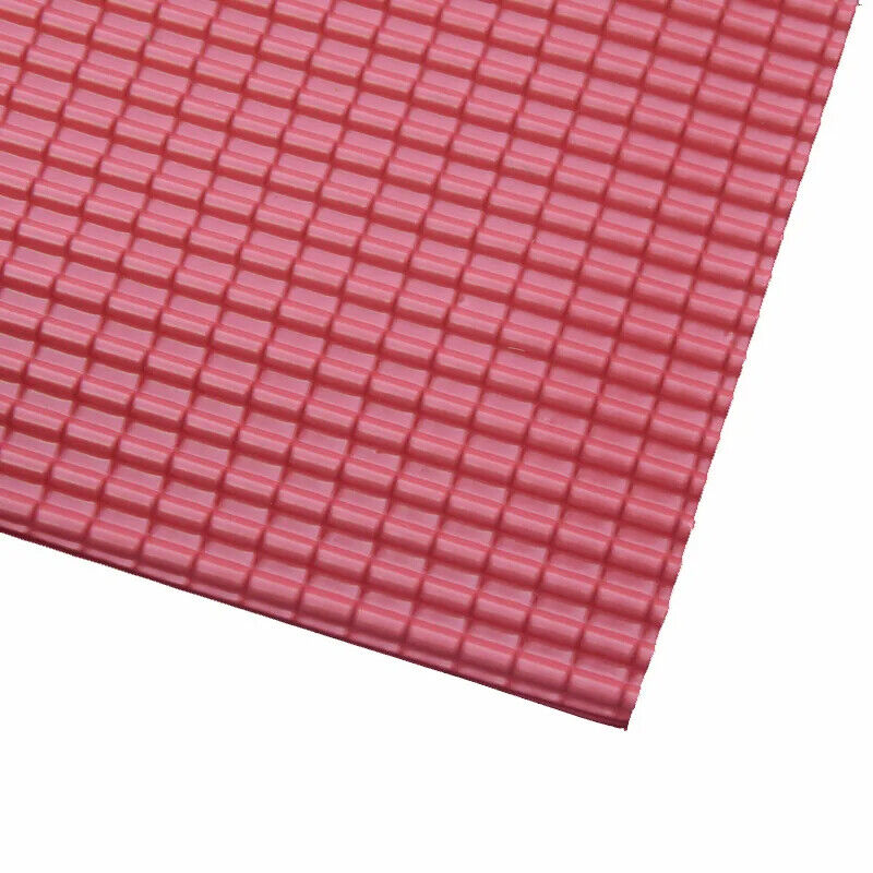 Dollhouse Sandplate Parts 20x30cm PVC Red Tile Fish Scale Wall Model Accessories