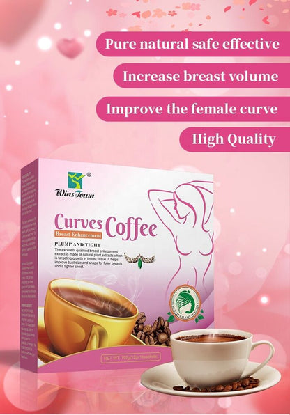 12g*16bags Curves Coffee Breast Enhancement Big Breast Herbal Instant Coffee