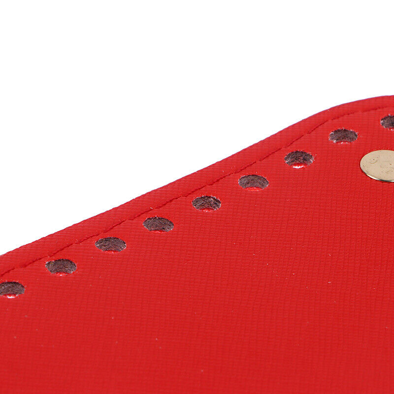 1Pc Oval Long Bottom For Knitted Bag PU Leather Bag Handmade Bottom With Holes