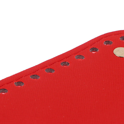 1Pc Oval Long Bottom For Knitted Bag PU Leather Bag Handmade Bottom With Holes