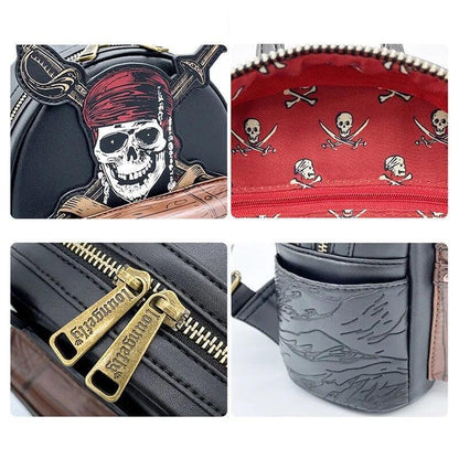 Disney Pirates skull Loungefly Mini Backpack Jack Sparrow shoulder bag backpack