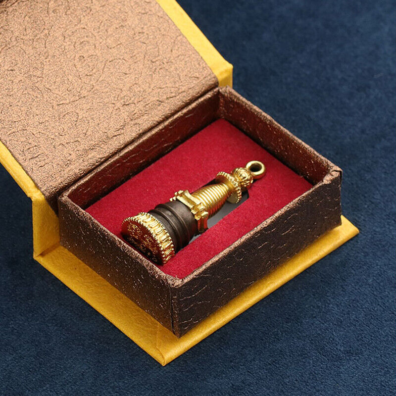 Statue Pagoda Brass Stupa Tower Buddhism Sculpture Pendant Charms Model Decor 1x