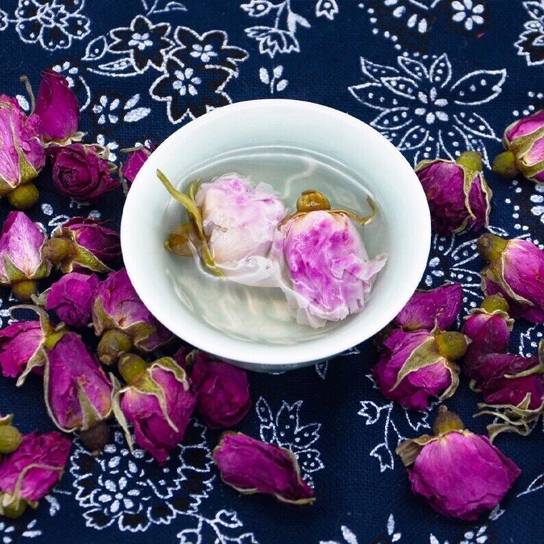 Rose Buds Tea,rose Flowers Chinese Flower Tea,blooming Flower Tea 17.6oz/35.2oz