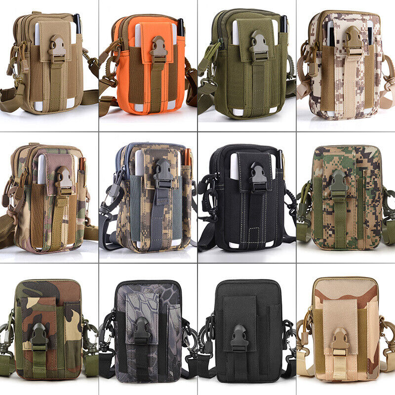 Multi Functional Tactical Molle Waist Bag Waist Fanny Pack with Crossbody Strap