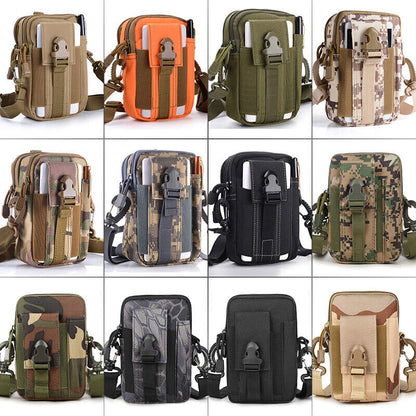 Multi Functional Tactical Molle Waist Bag Waist Fanny Pack with Crossbody Strap