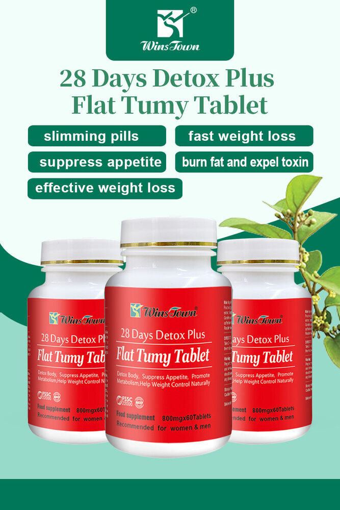 28-Day Detox + Flat Tummy Tablets for a Slimmer Waistline 60 Tablets