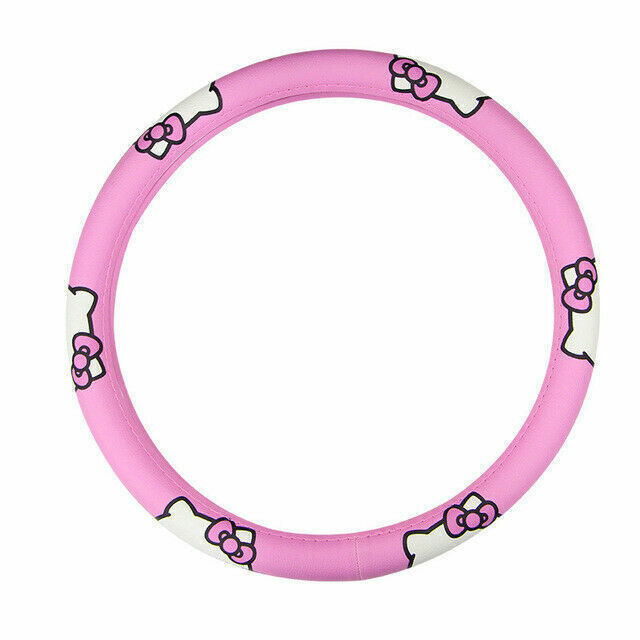 Hello Kitty Cat Car Steering Wheel Cover Comfortable Anti-Slip Car Decoration