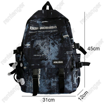 Ladies Men Boy School Bag Nylon Women Student Male Bags Travel