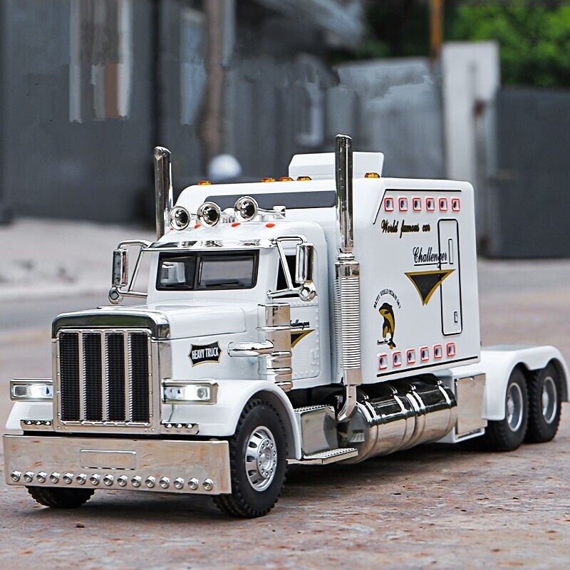 1:24 Trailer Truck Head Diecast Model Car Container Transport Vehicle Toy Gift