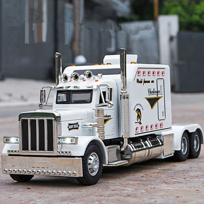 1:24 Trailer Truck Head Diecast Model Car Container Transport Vehicle Toy Gift