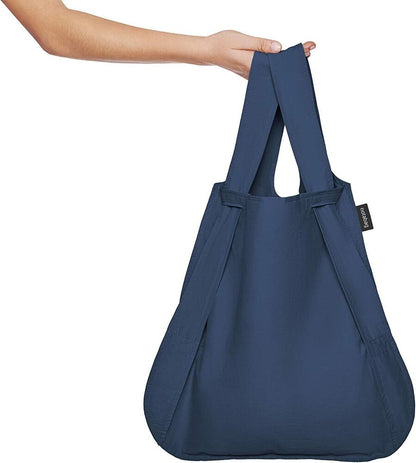 Notabag 2 in 1 Convertible Backpack - Water Resistant, Original, Navy Blue