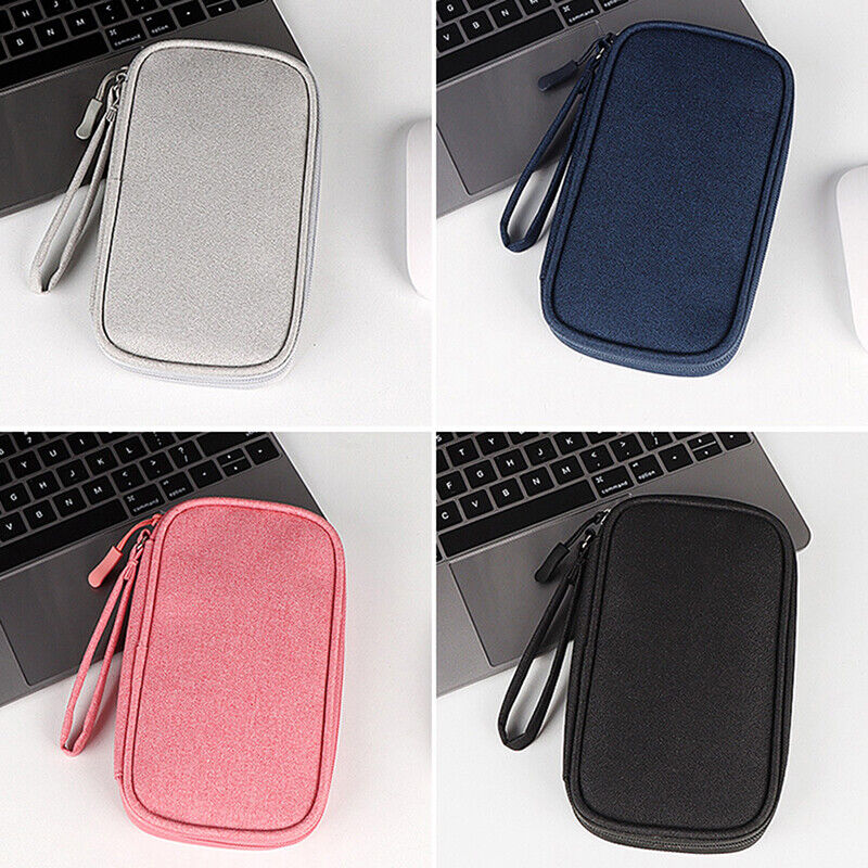 Portable Cable Storage Pouch Bags Accessories For Cord Charger Power Hard Drive