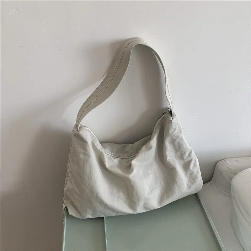 Women Nylon Tote Bag Handbag Shoulder Bag Reusable Shopping Beach Bag
