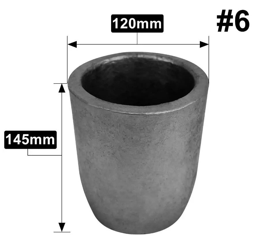Silicon Carbide Crucible Metal Melting Furnace Casting Refining Smelting Tool