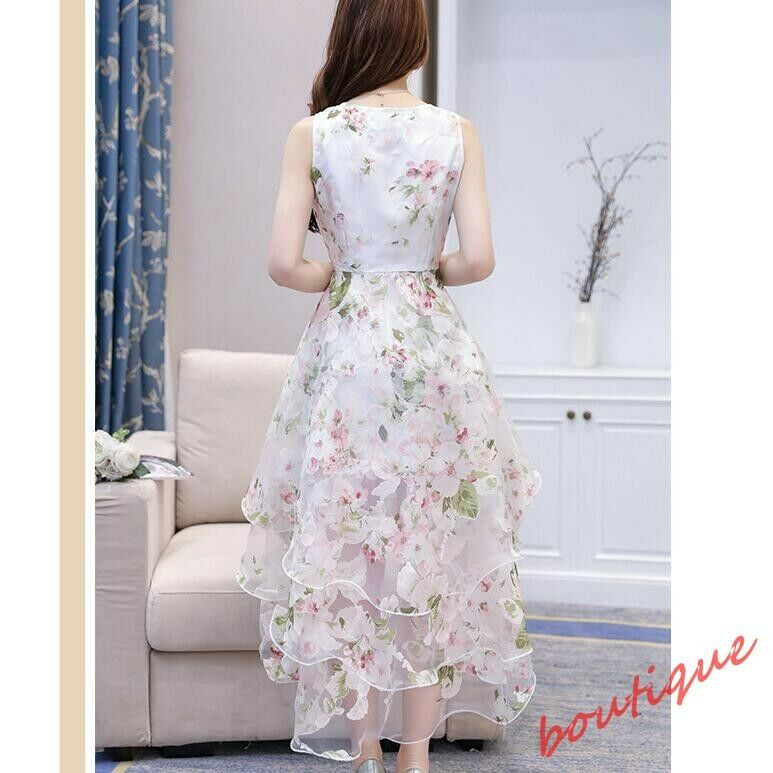 Women Long Lace Prom Evening Party Cocktail Bridesmaid Wedding A-line Gown Dress