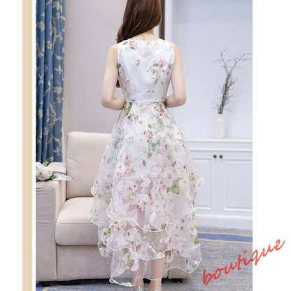 Women Long Lace Prom Evening Party Cocktail Bridesmaid Wedding A-line Gown Dress