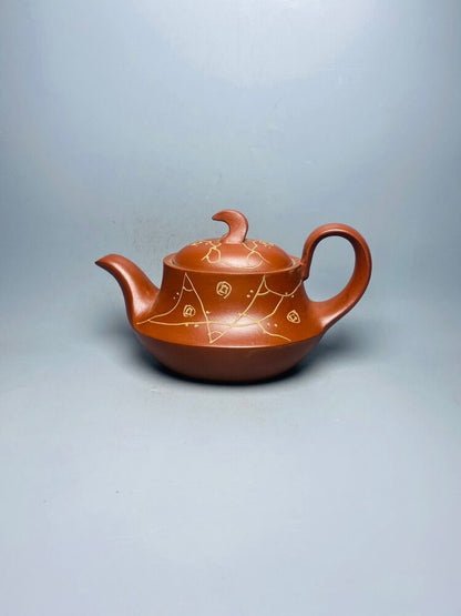 Chinese Yixing Zisha Clay Handmade Exquisite Teapot （一帆风顺 底款：蒋蓉）