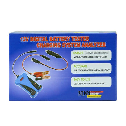 Alternator Tester LED Digital Analyzer Car Battery Vehicle Battery Testing Tools
