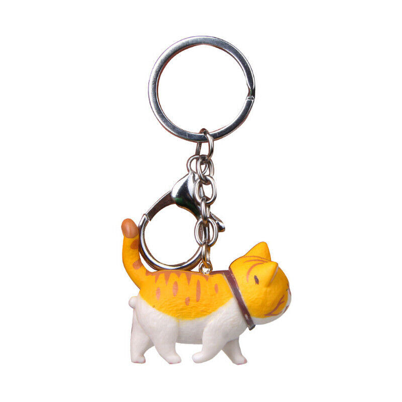 New Lovely Cat Kitten Keychain Keyring Handbag Pendant Ornament Kids Toy Gif-ca