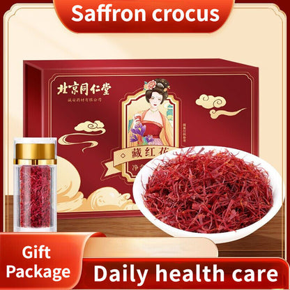 1g Pure Organic Tibetan Red Saffron Origin Spring Crocus Herbal Tea Zanghonghua