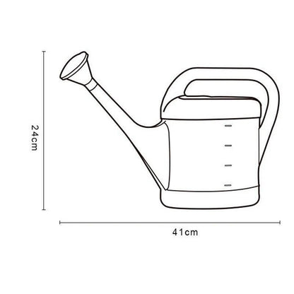 2-Gallon Plastic Watering Can Green Durable and Stylish Garden Essential