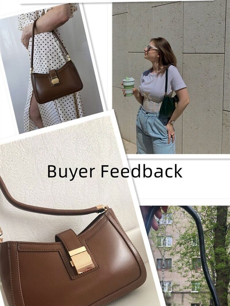 Shoulder Bags Women PU Leather Lock Handbags Purse Hand Lady Designer Zipper