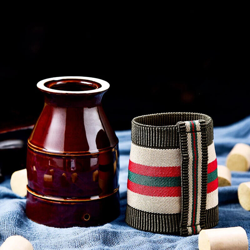 Hand Holding Moxibustion Scraping Pot Ceramic Material Moxa Stick Burner Cup 艾灸罐
