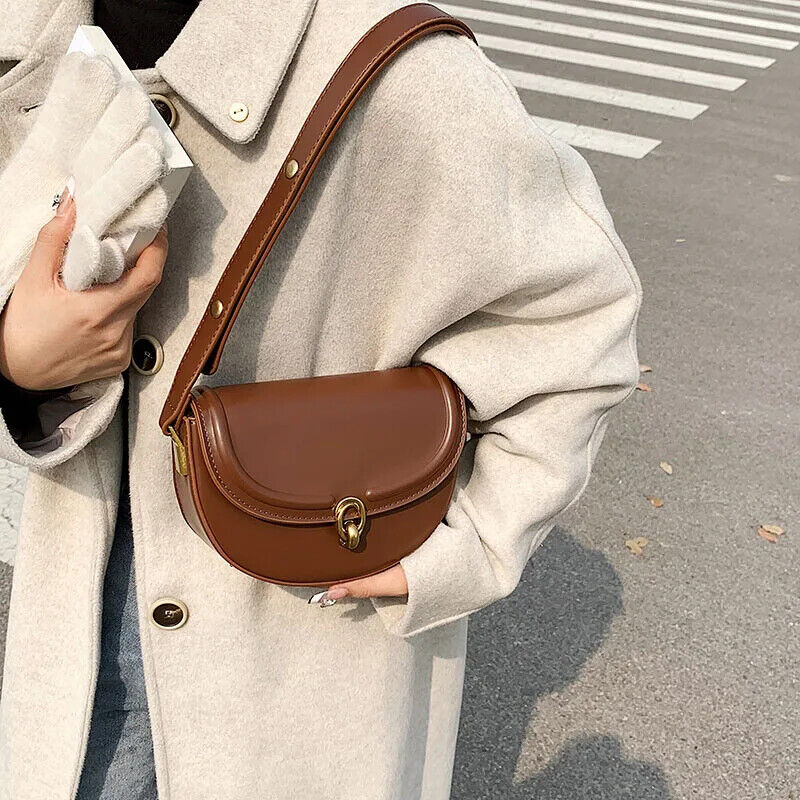 Saddle Crossbody Bags Women PU Leather Small Shoulder Handbags and Purses Bag