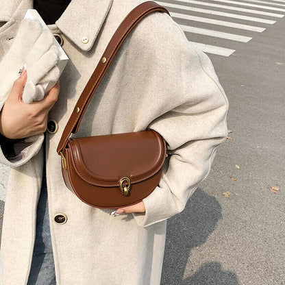 Saddle Crossbody Bags Women PU Leather Small Shoulder Handbags and Purses Bag