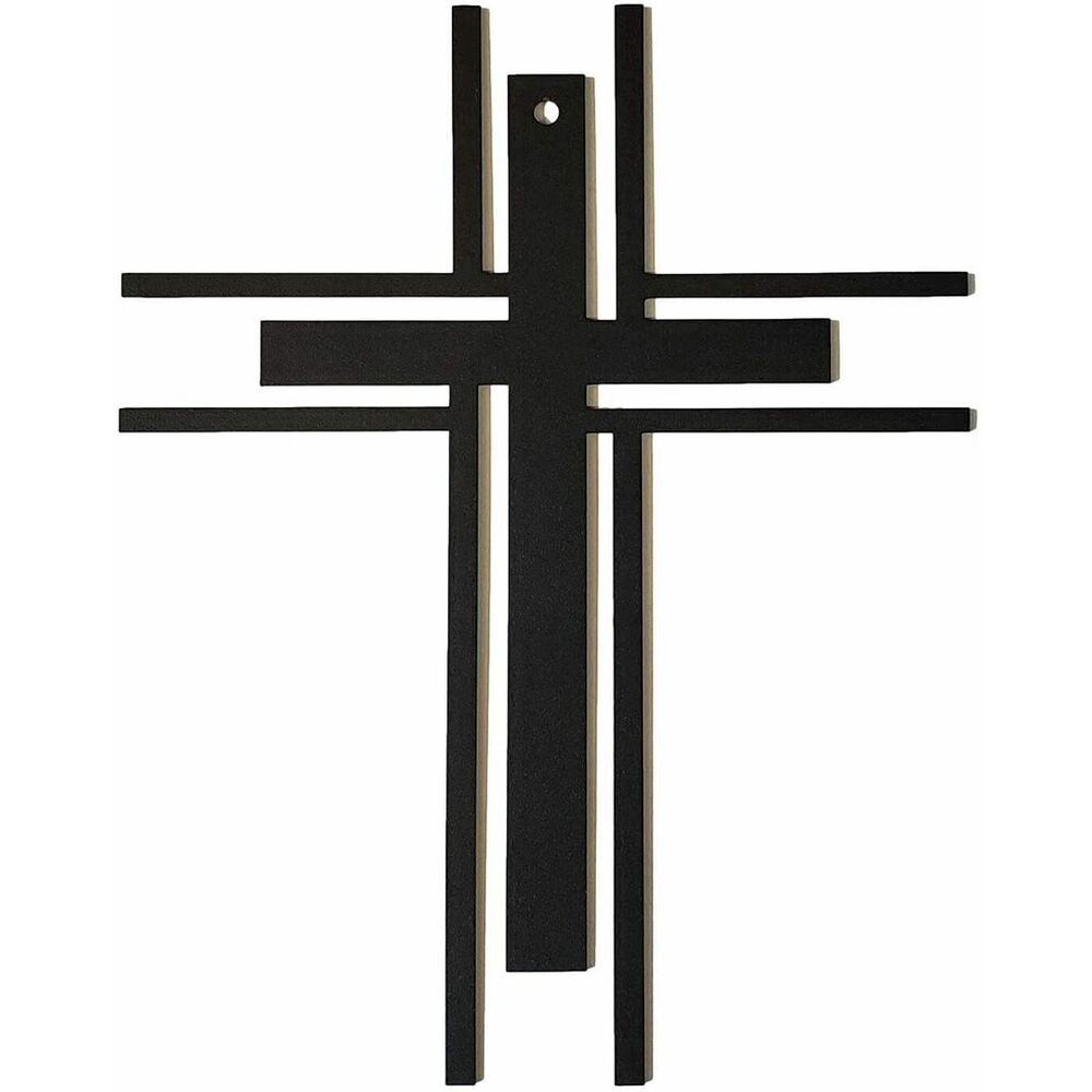 Metal Wall Cross Stickers Modern Design Wall Art Home Stickers for Living Room