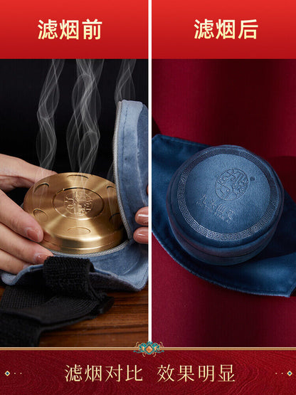 Moxibustion Box Portable Moxa Box Pure Copper Portable Smokeless Wormwood Pot 艾灸