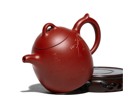 Chinese Yixing Zisha Clay Handmade Exquisite Teapot （真趣秦权 底款：如图）