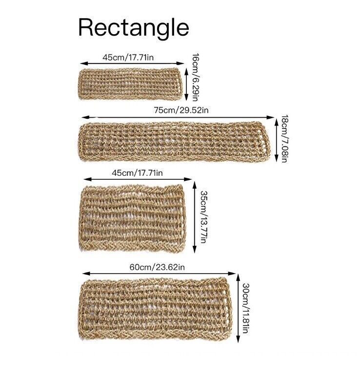Reptile Hammocks Natural Grass Fiber Iguana Crab Gecko Pet Sleeping Beds Nesters