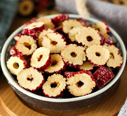 Dried Seedless Chinese Red Date Ziziphus Jujube Slices Herbal Tonics Tea