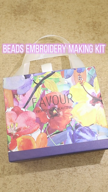 Beading Embroidery Kits 4~39Pcs Glass Seed Bead Needlework Jewelry Crafts Making