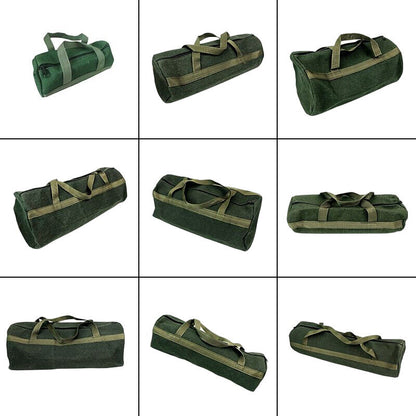 Durable Thick Green Canvas Pouch Tool Bags Storage Organizer Instrument Case